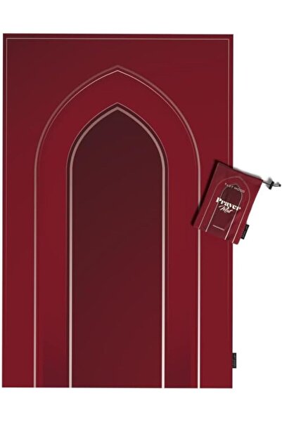 Generic ART MOOD HOME Waterproof Red Velvet Prayer Rug 68 x 117 cm