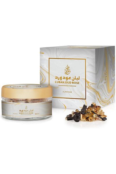 Generic بخور الرحاب عود ورد لبان 60 جرام (عبوة واحدة من عود واحد)