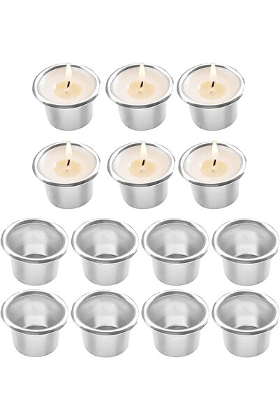 007 30 Metal Tea Light Cups – Decorative Candle Holders Prevent Wax Drip for ...