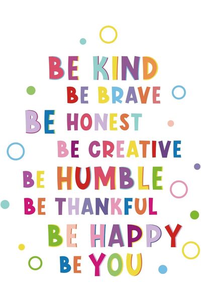 BPA Colorful Inspirational Wall Decal