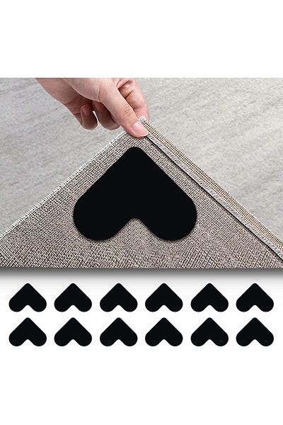 Generic KASTWAVE Rug Gripper Set, 12 Pcs Double Sided Non-Slip Grippers for Rugs, Curling Rug Tape Grippers