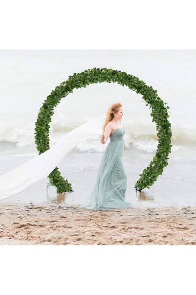 Generic DearHouse 12-Strand Artificial Ivy Leaf Vine Hanging Garland, 84 ft, Green