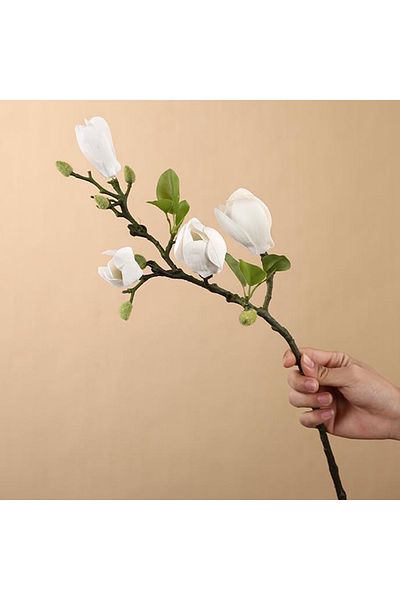 Choice 3 1pc Artificial Silk Magnolia Flower Home Outdoor Garden Vase Windowsill Wedding Bride Festival Ou.