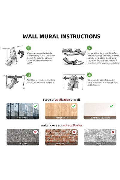 Generic Boho Watercolor Sunrise Wall Sticker 35.4×35.4in Peel-and-Stick PVC - clothmile