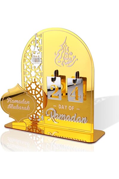 Arabest تقويم العد التنازلي لرمضان، زينة العيد، تقويم عد تنازلي من الأكريليك ...