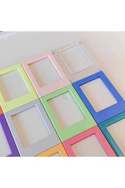 Generic Tazweeq 6Pcs Mini Photo Frame, 3.5"*2.5" Refrigerator Magnets Picture Frame, Cute Collage Colorful