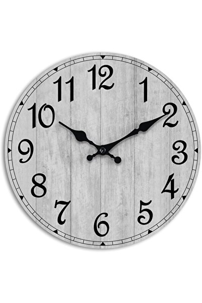 Arabest Wall Clock,Silent Non-Ticking,Country Round Wooden Clock,10 Inch,Deco...