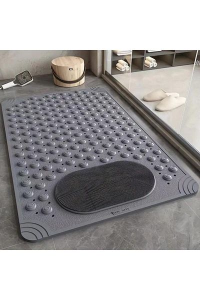 Generic XIUWOO Anti Slip Bath Mat Shower Mat Whit Drain Holes &Suction Cups，Foot Massage Shower Carpet For