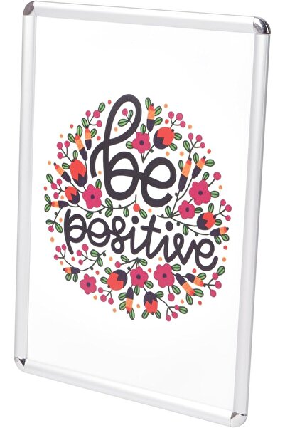 Generic ملصق حائط مطبوع عبارة "كن إيجابياً" مع إطار من Spoil Your Wall من Cle...