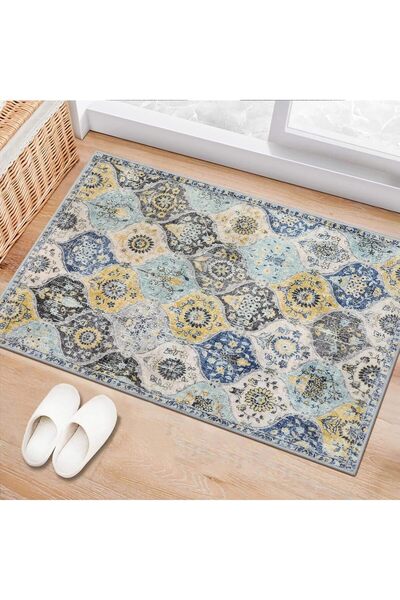 Generic pyebe Indoor Door Mat Retro Floor Mat, Non Slip Washable Doormat Quic...