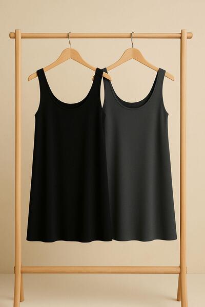 COTENCONCEPT 2 rochie de atlet din bumbac, cu bretele groase, linie A