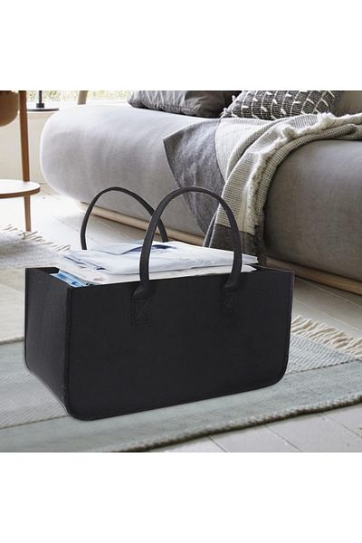Weeme Carry Bag, Felt, Black, 50 X 25 X 25 Cm
