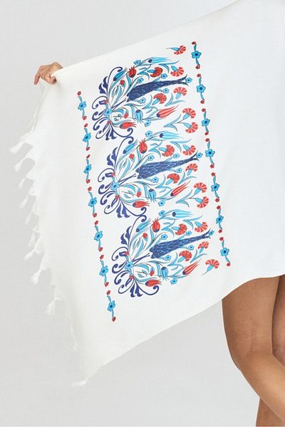 Mulberry Πετσέτα θαλάσσης μπάνιου Samira Printed Bamboo Peshtemal