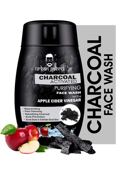 UrbanGabru Activated Charcoal Face Wash for Men 120 gm