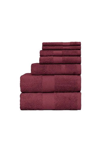Generic Cotton Berg 7 Piece Towel Set 550 GSM Quick Dry Highly Absorbent Thick Soft Hotel Quality