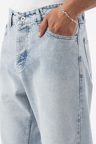 jaceyjace Baggy Jean Trousers - Snow Wash Blue