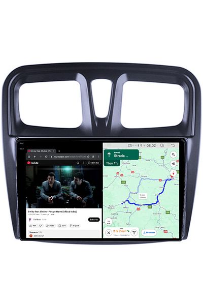 navi-it Dedicated navigation Dacia Logan 2 2012-2019, 4GB RAM 64GB ROM, Quadcore, Android 14, QLED 1K Display