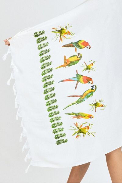 Mulberry Πετσέτα θαλάσσης μπάνιου Samira Printed Bamboo Peshtemal