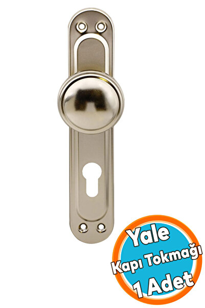 NZB Aynalı Nikel Kapı Tokmağı Topuzu Kolu Metal Tokmak Yale