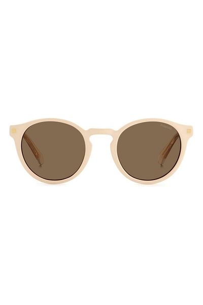 Polaroid Pld 4150 S/x Szj/sp Women's Sunglasses, Cream, Round, 50 Mm