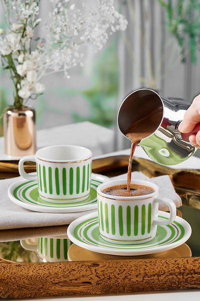 Güral Porselen Mental 4 Piece Coffee Cup Set 6559