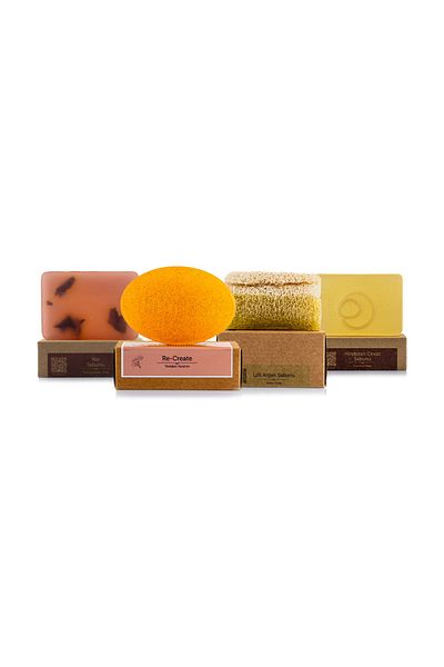 dionesse Autumn Soap Set 4X120 Gr - Handmade and Natural 4-Piece Skin Care Soap Set Suitable for Seasonal Transition