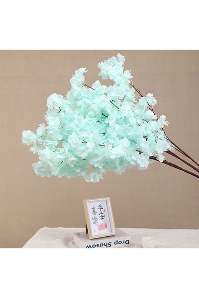 Choice 2PCS SKY BLUE Artificial Encrypted Cherry Blossom Branch Wedding Arch Decoration Indoor Setting Flow