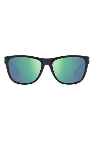 Polaroid Men's Sunglasses PLD 2138/S 3OL/5Z, Black, Rectangular, 56 mm