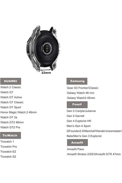 Elfofle Curea pentru Samsung Galaxy Watch 3 Elfofle, silicon, galben/albastru, 22/45/46 mm