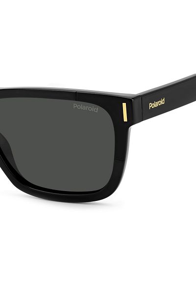 Polaroid Ochelari de soare damă Polaroid PLD 6186/S 807/M9, negri, dreptunghiulari, 54 mm