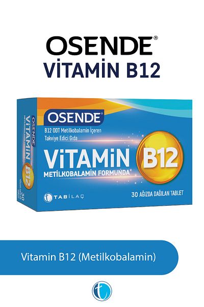 Osende Vitamin B12 30 Sublingual Tablets Methylcobalamin