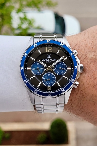 Daniel Klein Metalik Siyah Lacivert Renk 2 Yıl Garantili Göstergeleri Aktif E...