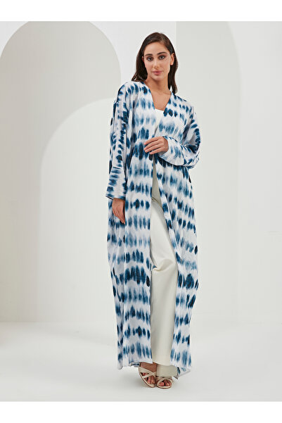 Store Wf Blue Patterned Abaya