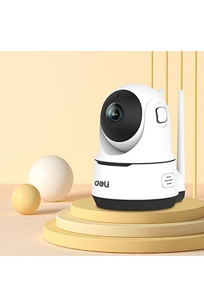 Deli Security Camera 360 Degree View, Two-way Voice 1080p Resolution, Micro Sd Storage-cctv
