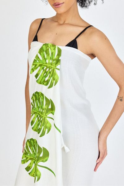 Mulberry Πετσέτα θαλάσσης μπάνιου Samira Printed Bamboo Peshtemal