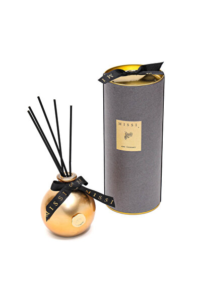 Missi Özel Kutulu 230 ml Gold Şişe Black Vanilya Oda Kokusu Hediye Seti