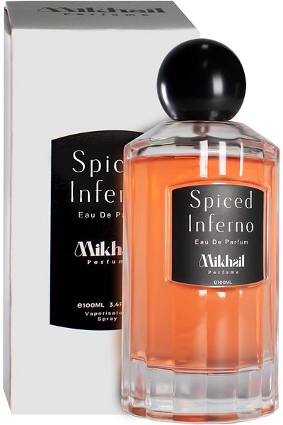 MIKHAIL Spiced Inferno by Mikhail | Bold & Sophisticated Woody Spicy Fragrance for Men | Long-Lasting Eau de