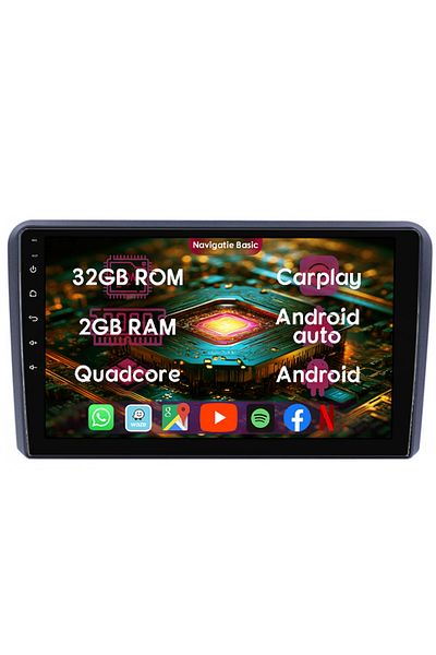 navi-it Dedicated navigation Audi A3 2003 - 2013, 2GB RAM 32GB ROM, Quad Core, Display IPS Full HD 9"