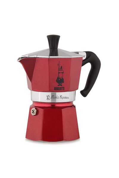 Bialetti Red Moka Pot Express 3 Cup
