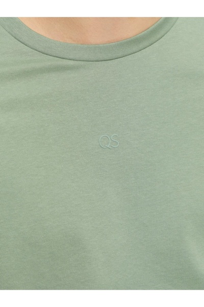 QS by s.Oliver Men's short-sleeved T-shirt, crew neck, Regular Fit, QS by s.Oliver