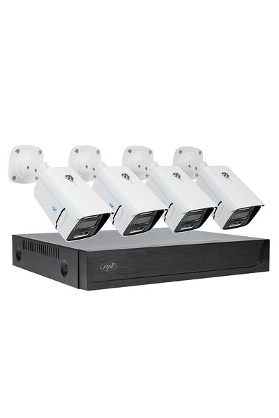 PNI PNI House IPMAX POE 3LR video surveillance kit, NVR with 4 POE ports and 10 in the network, ONVIF