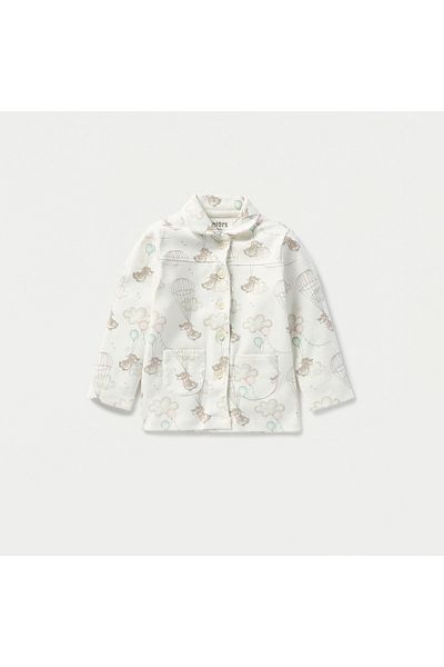 Juniors All-Over Bunny Print Long Sleeves T-shirt and Elasticated Pyjama Set