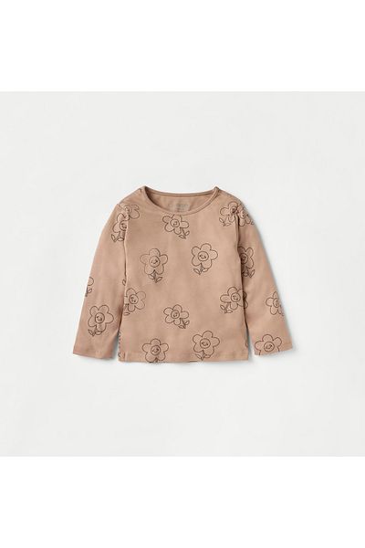 Juniors Floral Print T-shirt and Pyjama Set