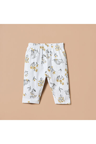 Juniors All-Over Bunny Print Long Sleeves Shirt and Elasticated Pyjama Set