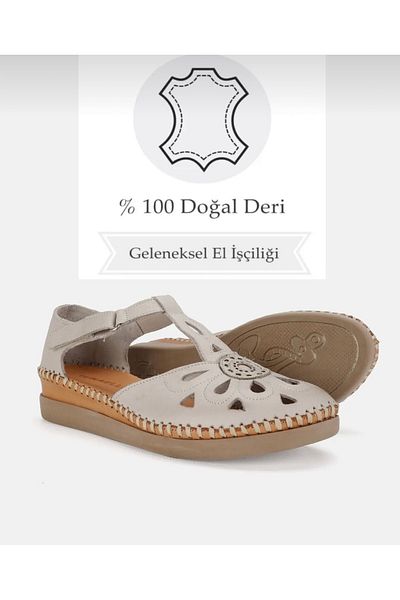 Brs Casso Closed Front Genuine Leather Sandals