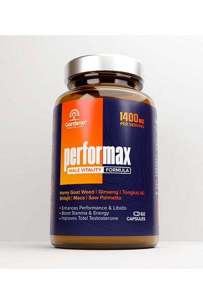 Gardeno Performax – 12-in-1 Herbal Blend | Extra Strength Men's Formula for Vitality