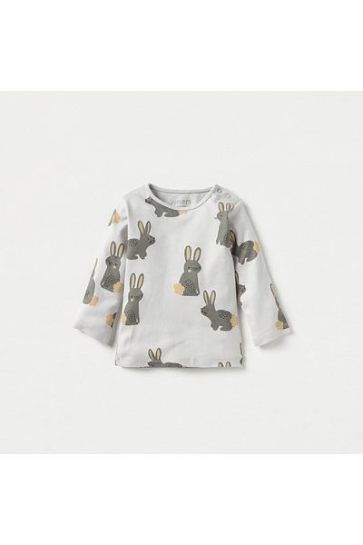 Juniors All-Over Bunny Print T-shirt and Pyjama Set