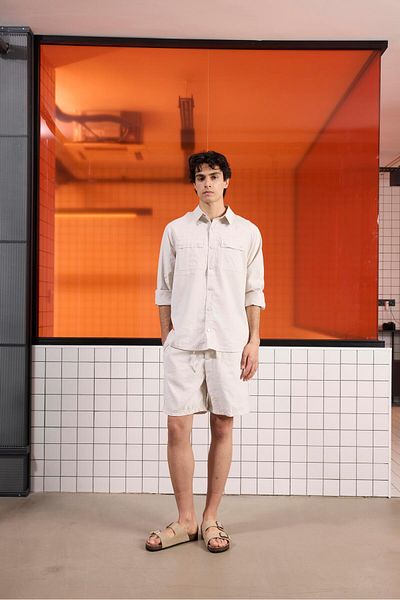 GMG FIRENZE Slim Fit Men's Shorts with Elastic Waist and Laces