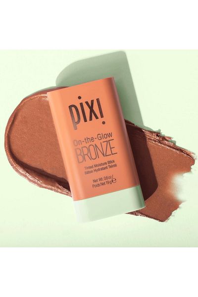 pixi On-the-Glow Bronze RichGlow, Hydrating Tinted Moisture Bronzer Stick with Ginseng,Aloe Vera 19g