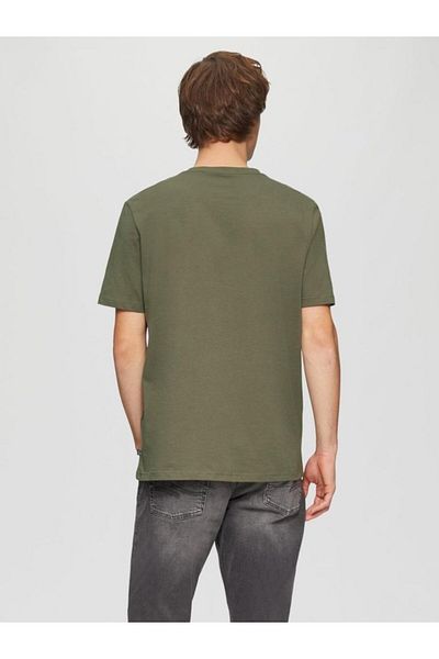 QS by s.Oliver Men's Crew Neck T-shirt With Logo,